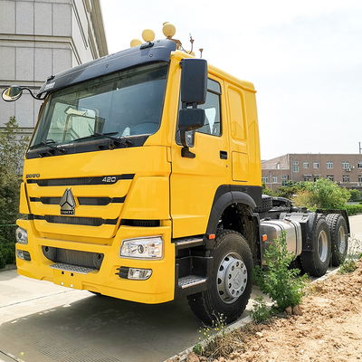 10wheels Howo جرار شاحنة رأس ساينو تراك 371hp شاحنة جرار