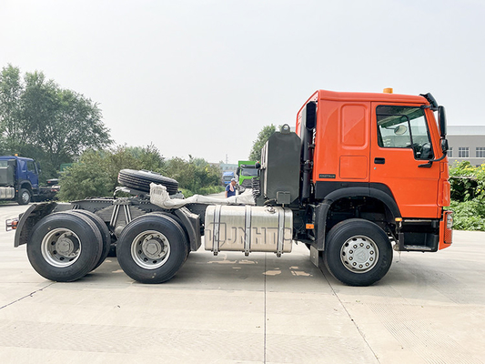 10 عجلات 420hp Prime Mover Truck Sino Howo جرار مقطورة رأس 6x4