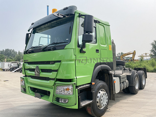 Euro2 LHD Sinotruk Howo 10 Wheels 371 Hp Tractor Trailer Truck 50 Ton