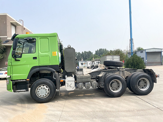 Euro2 LHD Sinotruk Howo 10 Wheels 371 Hp Tractor Trailer Truck 50 Ton