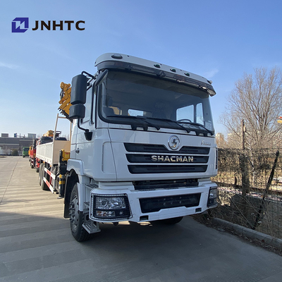 شاحنة مسطحة مسطحة للشحن Dropside Crane Shacman F3000 6x4