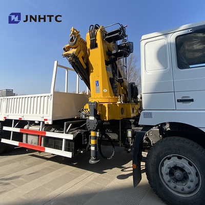 شاحنة مسطحة مسطحة للشحن Dropside Crane Shacman F3000 6x4