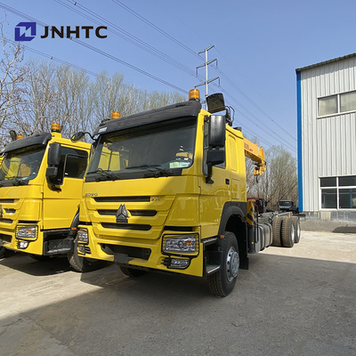 ساينو تراك كرين بوم شاحنة 6 × 4 10 عجلات 12 طن ذراع مستقيم