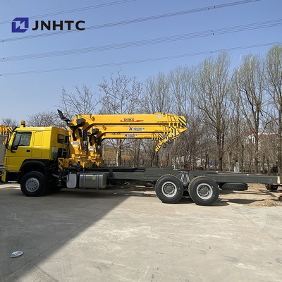 ساينو تراك كرين بوم شاحنة 6 × 4 10 عجلات 12 طن ذراع مستقيم