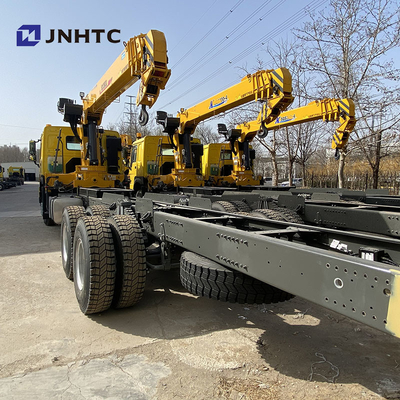 ساينو تراك كرين بوم شاحنة 6 × 4 10 عجلات 12 طن ذراع مستقيم