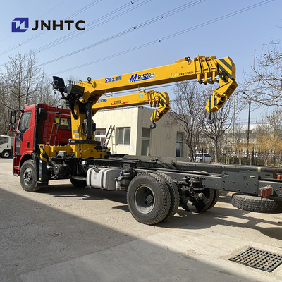 FAW 4X2 Drive Wheel Crane Boom Truck مع 6-10 طن
