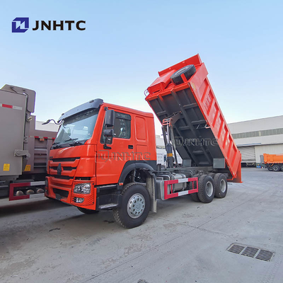 6 × 4 ساينو تراك هوو 10 شاحنة قلابة ذات عجلات 371 حصان Euro II Emission
