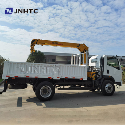 Sinotruk Howo Homan 6 Wheel 4x2 Dropside Cargo Truck with 3.2t Crane