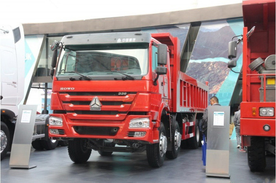 12 Wheeler 8x4 Sino Howo Dump Truck 50-60T لموقع التعدين / البناء