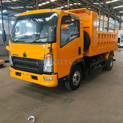 شاحنة قلاب خفيفة SINOTRUK HOWO 3-5 طن YN4102QBZL 116HP Euro2 ذات الدفع الأيمن